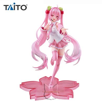 Anime figure "Hatsune Miku Sakura - Pink Sakura Ver." - original Taito, 18 cm