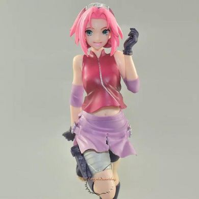 Anime figure "Haruno Sakura - Naruto Shippuden" - 22 cm, Completed Model, Haruno Sakura, 22 cm, Hard body, Without box, Copy (Replica)