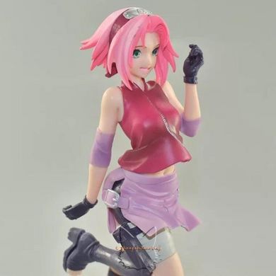 Anime figure "Haruno Sakura - Naruto Shippuden" - 22 cm, Completed Model, Haruno Sakura, 22 cm, Hard body, Without box, Copy (Replica)