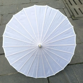 Chinese rainproof umbrella Hanfu 82 cm - style #26, white, no picture