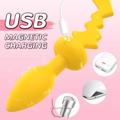 Anal butt plug-tail "Pikachu" Bluetooth with vibration function and remote control - USB