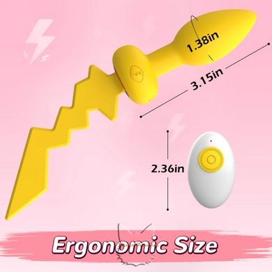 Anal butt plug-tail "Pikachu" Bluetooth with vibration function and remote control - USB