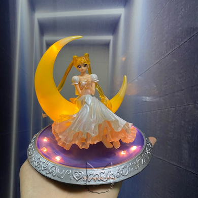 Аніме фігурка принцеса Сейлор Мун - Sailor Moon Figuarts Zero chouette Princess Serenity - 14 см, з підсвічуванням (батарейки)