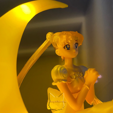 Anime figurine Princess Sailor Moon - Sailor Moon Figuarts Zero chouette Princess Serenity - 14 cm, with LED lights (USB)