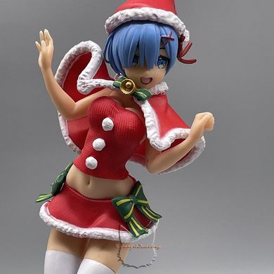 Anime figure "Christmas Rem" - Re: Zero life in an alternate world from scratch - 22 cm, Completed Model, Rem, 22 cm, Hard body, Without box, Chinese version