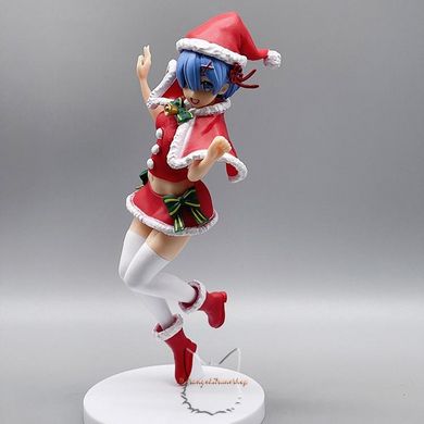 Anime figure "Christmas Rem" - Re: Zero life in an alternate world from scratch - 22 cm, Completed Model, Rem, 22 cm, Hard body, Without box, Chinese version