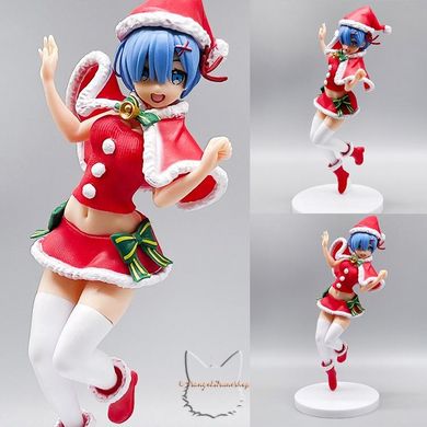 Anime figure "Christmas Rem" - Re: Zero life in an alternate world from scratch - 22 cm, Completed Model, Rem, 22 cm, Hard body, Without box, Chinese version