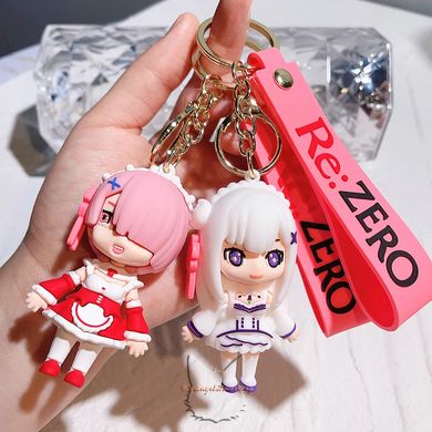 Keychain based on the anime "Life in an alternative world from scratch (Re:Zero - Starting life in another world)" - Emilia