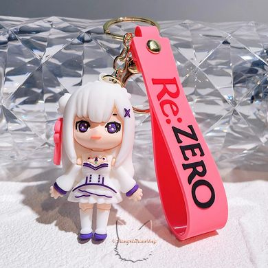 Keychain based on the anime "Life in an alternative world from scratch (Re:Zero - Starting life in another world)" - Emilia