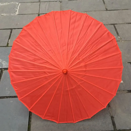 Chinese rainproof umbrella Hanfu 82 cm - style #27, red, no picture