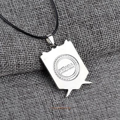 Pendant with the emblem of the Reconnaissance Corps based on the anime "Attack on Titan" - silver