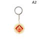 Double-sided keychain "Eye of God - Li Yue (Liyue harbor)" based on the game "Genshin Impact" - pyro element