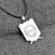 Pendant with the emblem of the Reconnaissance Corps based on the anime "Attack on Titan" - silver