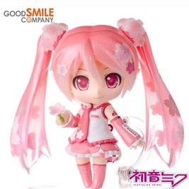 Anime figure (nendoroid 500) "Hatsune Miku Sakura Bloomed in Japan" - 10 cm, original