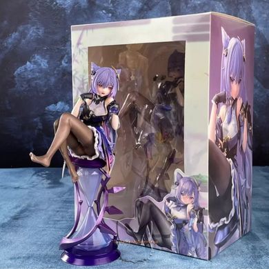 Anime figure "Keqing, Kokusei" Mingyin Ver. for the game "Genshin Impact" - 21 cm, Garage Kits, Keqing, 21 cm, Hard body, Boxed, Premium copy (replica), With replaceable parts