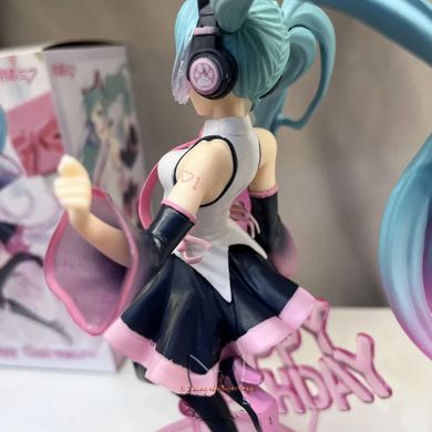 Аниме фигурка "Хацуне Мику (Hatsune Miku) С днём рождения Счастливый кот Happy Birthday Happy Cat ver." - копия, 23 см