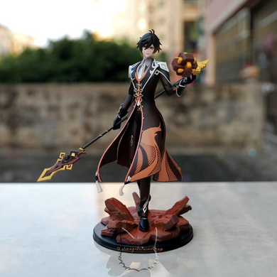 Anime figure "Zhongli" based on the game "Genshin Impact" - 28 cm, Garage Kits, Zhongli, 28 cm, Hard body, Boxed, Premium copy (replica)