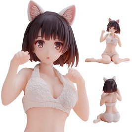 Аниме фигурка Мэгуми Като (Megumi Katou) Coreful Cat Roomwear ver. - Как воспитать героиню из обычной девушки (Saenai Heroine no Sodatekata Fine) - 10 см, копия