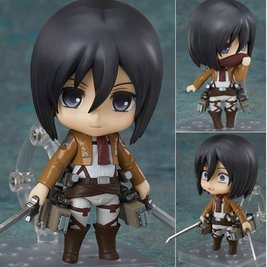 Anime figure (nendoroid 365) "Mikasa Ackerman - Attack on Titan" - 10 cm, Nendoroid, Mikasa Ackerman, 10 cm, Hard body with joints, Boxed, With replaceable parts