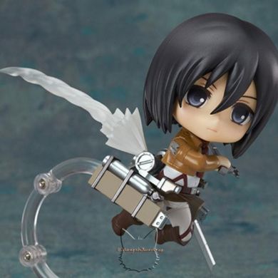 Anime figure (nendoroid 365) "Mikasa Ackerman - Attack on Titan" - 10 cm, Nendoroid, Mikasa Ackerman, 10 cm, Hard body with joints, Boxed, With replaceable parts