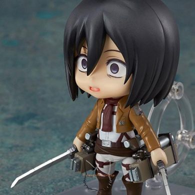 Аніме фігурка (нендороїд 365) "Мікаса Аккерман (Mikasa Ackerman) - Атака Титанов (Attack on Titan)" - 10 см, Nendoroid (Нендороїд), Мікаса Аккерман, 10 см, Тверде тіло із шарнірами, З коробкою, Зі змінними деталями