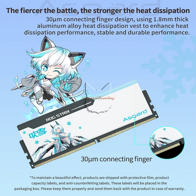 Оперативна пам'ять (ОЗП) Asgard & Blowing Snow Rog Strix DDR5 RGB 16GBx2 6800MHz Hynix H5CG48AGBD