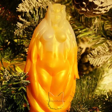 Silicone male masturbator "Harpy" - white-yellow