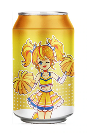 Anime masturbator in the form of a soda can - yellow