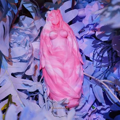 Silicone male masturbator "Harpy" - white-pink