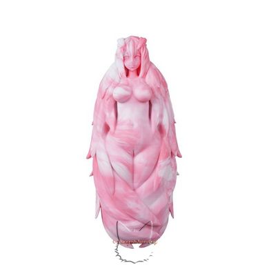 Silicone male masturbator "Harpy" - white-pink