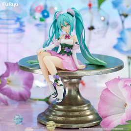 Anime figurine "Hatsune Miku - Flower Fairy Asagao Pink Ver." - Vocaloid - 14 cm, original (pink color)