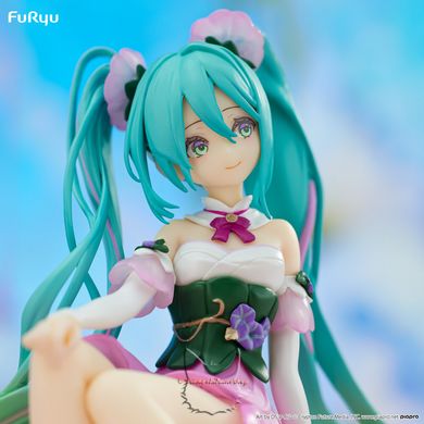 Anime figurine "Hatsune Miku - Flower Fairy Asagao Pink Ver." - Vocaloid - 14 cm, original (pink color)