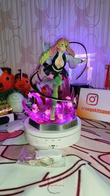 Anime figure "Kanroji Mitsuri LED - The Blade that Slices Demons (Kimetsu no Yaiba)" - 21 cm, with LED backlight