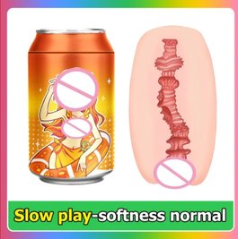 Anime masturbator in the form of a soda can - orange