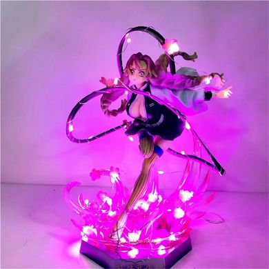 Anime figure "Kanroji Mitsuri LED - The Blade that Slices Demons (Kimetsu no Yaiba)" - 21 cm, with LED backlight