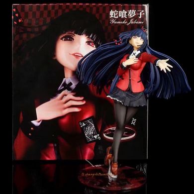 Аниме фигурка "Юмэко Джабами (Yumeko Jabami) - Безумный азарт (Kakegurui)" - 21.5 см, Completed Model (завершённая модель), Юмэко Джабами, 21.5 см, Твёрдое тело, С коробкой, Копия