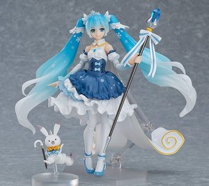 Аниме фигурка (фигма EX-054) "Хацуне Мику снежная принцесса (Hatsune Miku Snow Princess Ver.)" 10th anniversary - Вокалоид (Vocaloid) - 13.5 см, оригинал