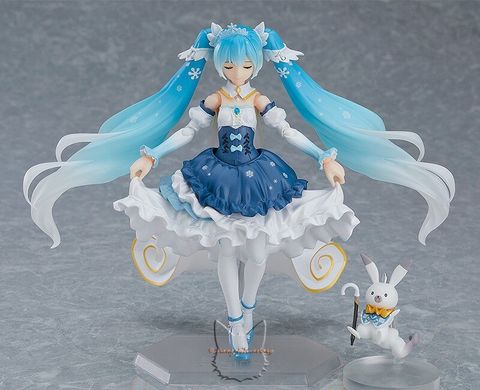 Аниме фигурка (фигма EX-054) "Хацуне Мику снежная принцесса (Hatsune Miku Snow Princess Ver.)" 10th anniversary - Вокалоид (Vocaloid) - 13.5 см, оригинал